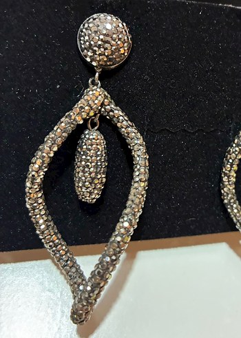 Kristal taşlı Küpe - Görsel 3