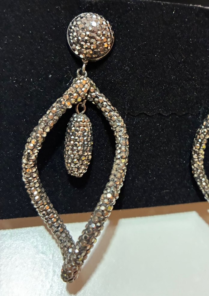 Kristal taşlı Küpe - Görsel 3