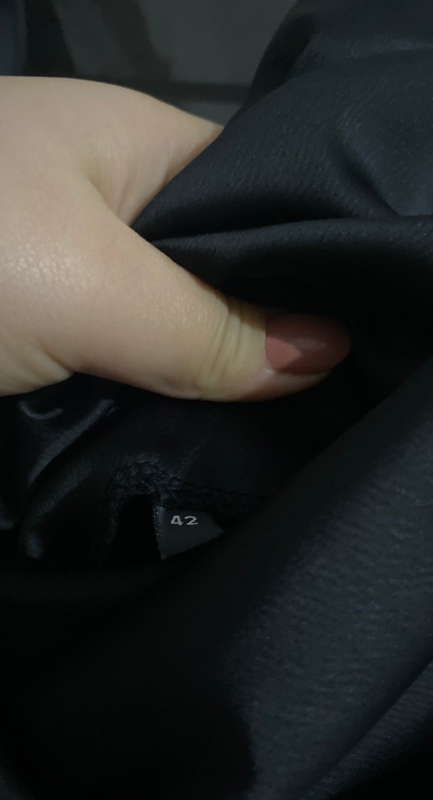 Siyah Uzun Drapeli Kadın Elbise - Görsel 3