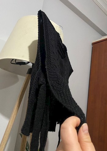 Siyah Örgü Kadın Süveter - Görsel 2