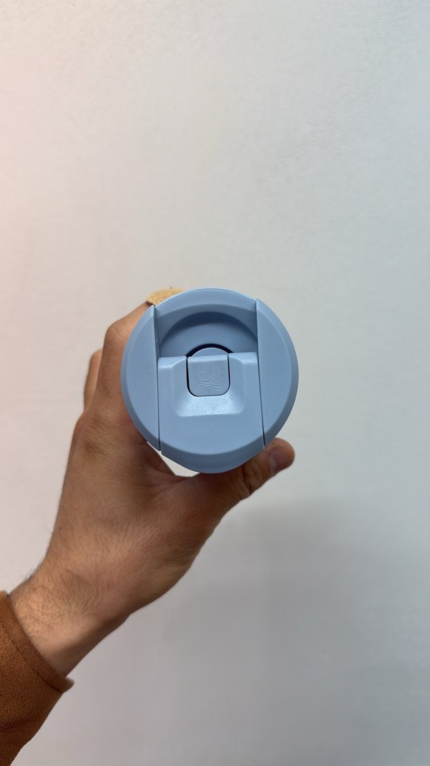 Pastel Mavi Çocuk Termos Bardak - Görsel 3