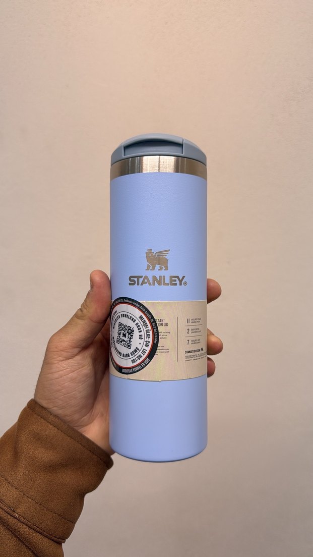 Pastel Mavi Çocuk Termos Bardak - Görsel 2