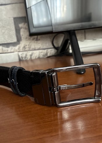 Erkek Siyah Deri Kemer - Görsel 4