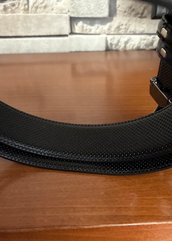 Erkek Siyah Deri Kemer - Görsel 3