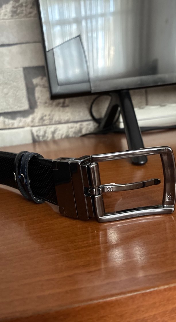 Erkek Siyah Deri Kemer - Görsel 4