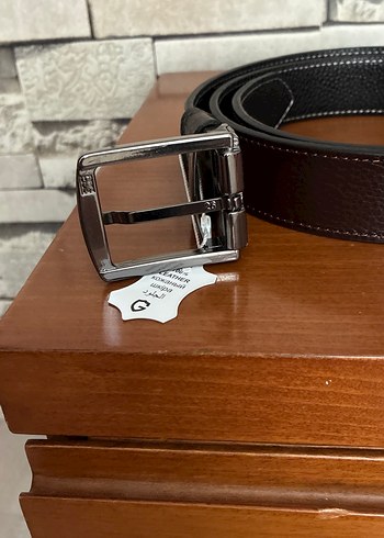 Koyu Deri Erkek Kemer - Görsel 2