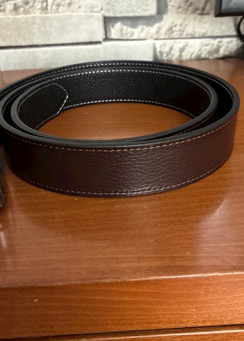 Koyu Deri Erkek Kemer - Görsel 4