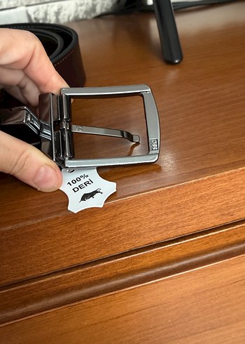 Koyu Deri Erkek Kemer - Görsel 7