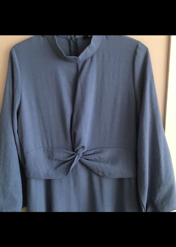 Lacivert Kadın Uzun  Elbise - Görsel 2