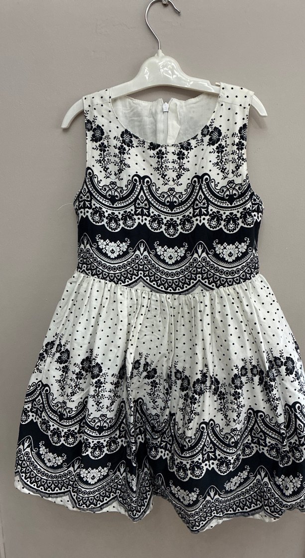 Kız Çocuk Nakışlı Dantel Detaylı Elbise - Görsel 2