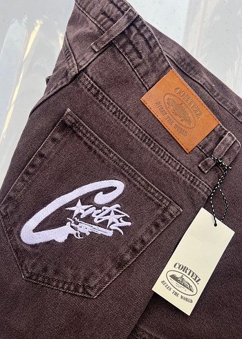 Corteız Baggy kahve Jean - Görsel 3