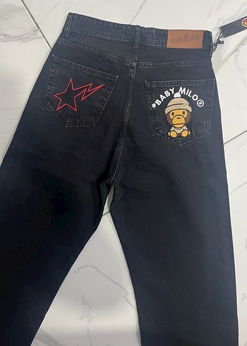 Bape Bob Marley Baggy Jean 2 modelden elimde tüm bedenler vardır - Görsel 3
