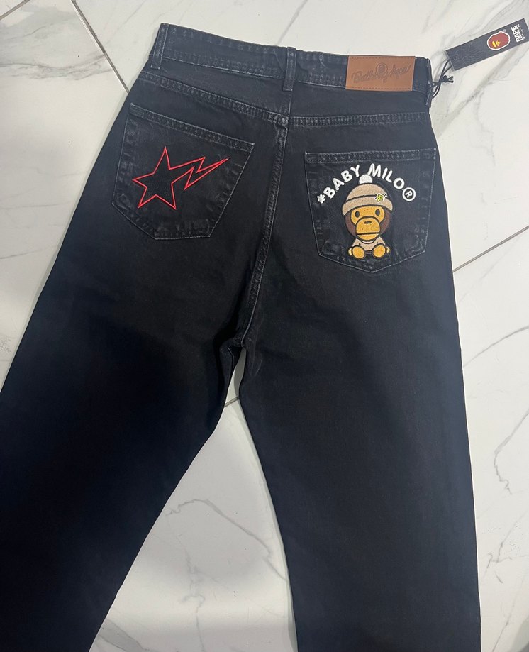 Bape Bob Marley Baggy Jean 2 modelden elimde tüm bedenler vardır - Görsel 3
