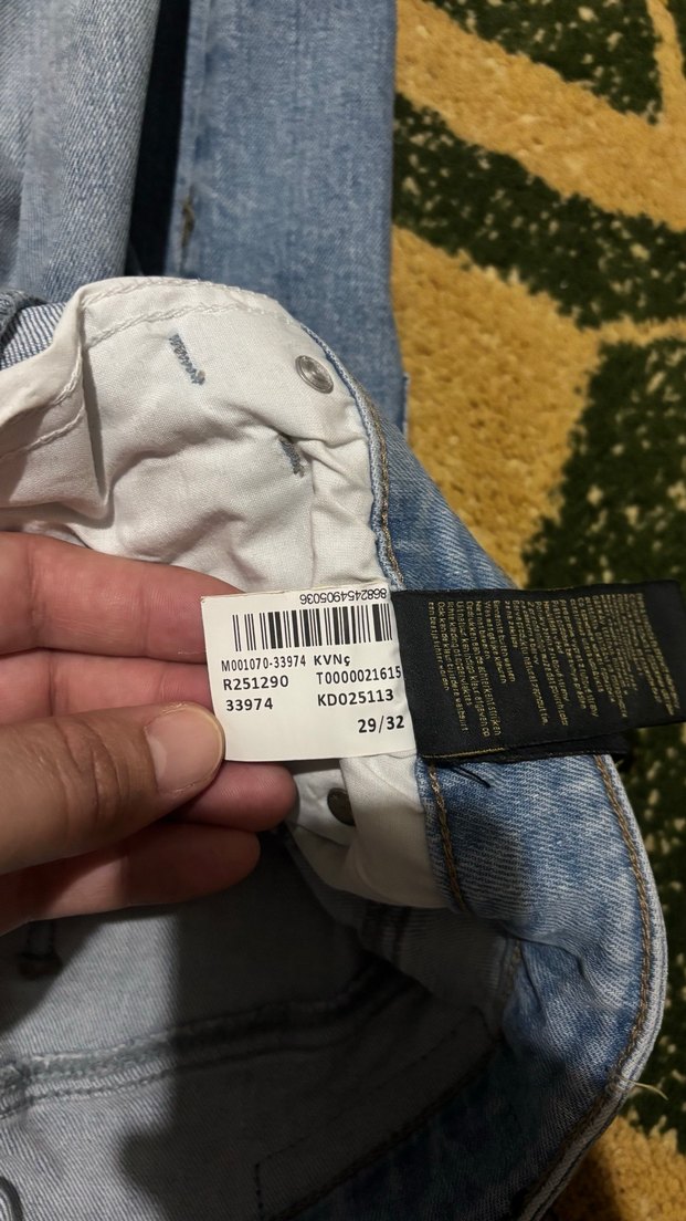 Mavi Erkek Kot Pantolon, Kemerli, Regular Fit - Görsel 3