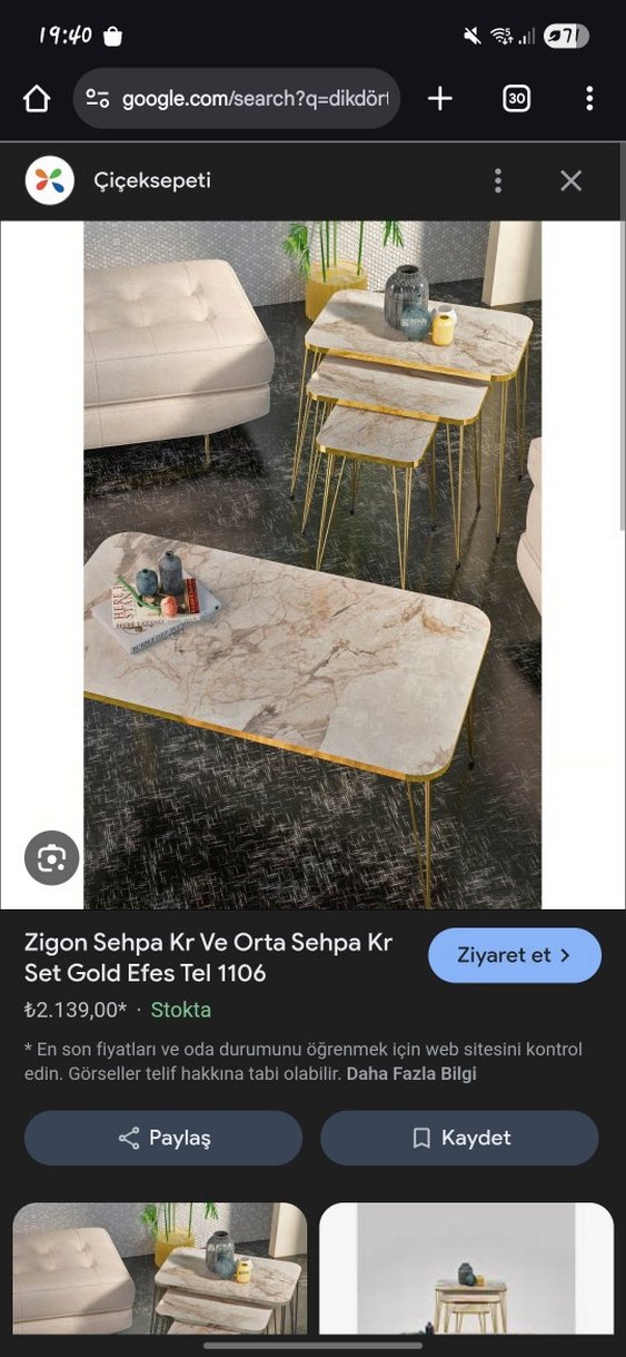 zigon sehpa ve masa takımı - Görsel 2