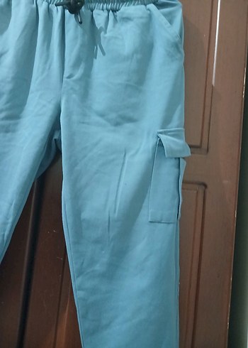 Kadın Mavi kargo Pantolon eşofman - Görsel 2