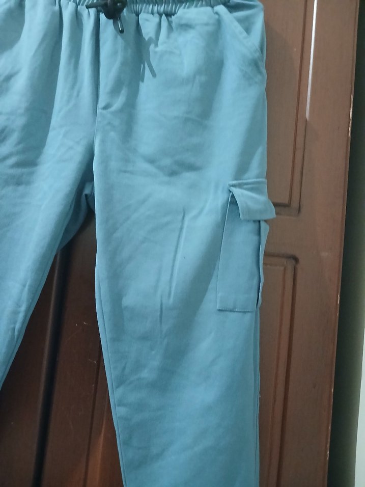 Kadın Mavi kargo Pantolon eşofman - Görsel 2