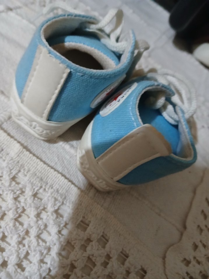 Erkek Bebek Mavi Kauçuk İlk Adım Ayakkabısı - Görsel 3