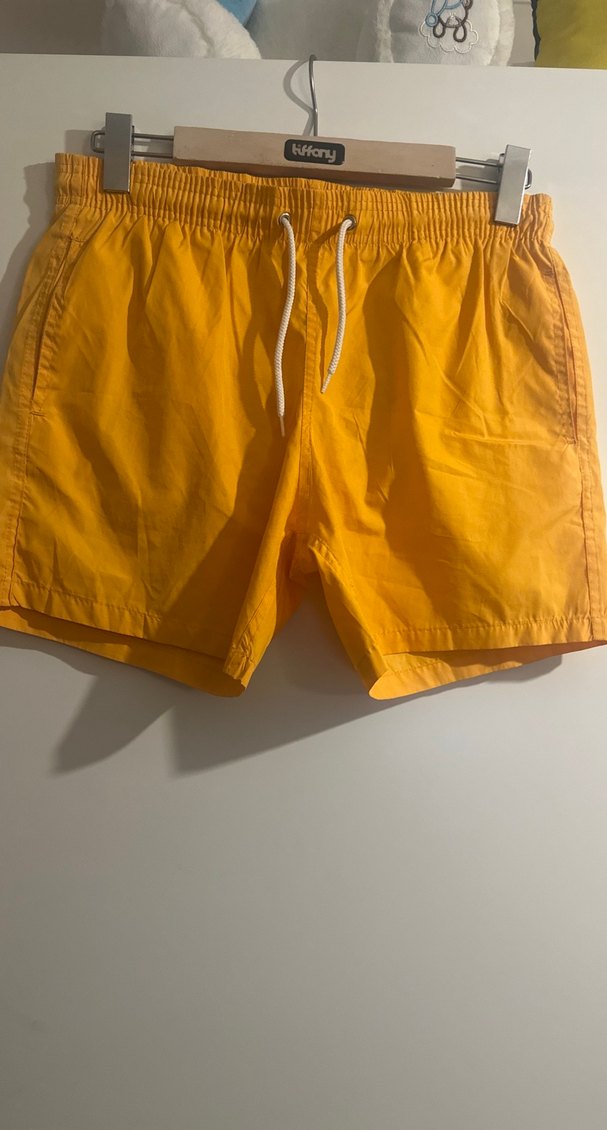 Erkek Sarı Mini Şort Mayo - Görsel 2