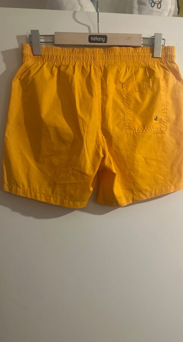 Erkek Sarı Mini Şort Mayo - Görsel 5