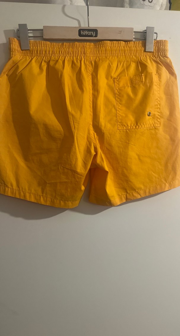 Erkek Sarı Mini Şort Mayo - Görsel 4