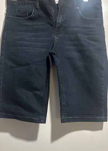 Erkek Lacivert Denim Şort - Görsel 3