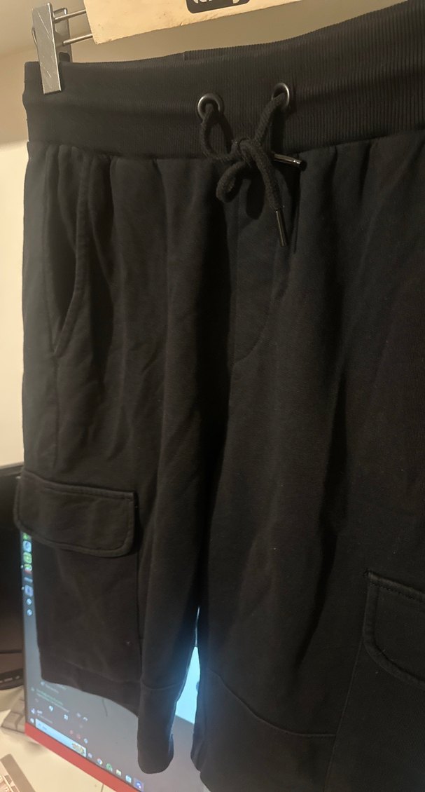 Siyah Erkek Rahat Kesim Kısa Bermuda - Görsel 2