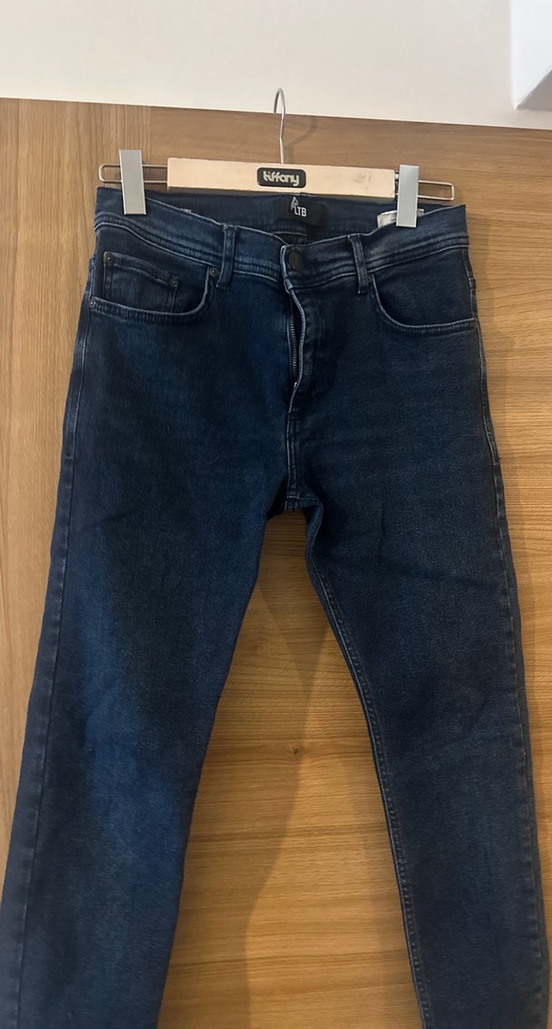 Erkek Lacivert Denim Regular Fit Jean - Görsel 3