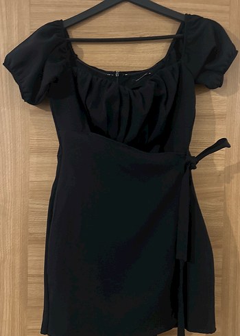 Siyah Straplez Gotik Midi Elbise - Görsel 3