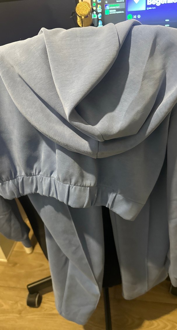 Mavi Rahat Kesim Midi Hamile Eşofmanı - Görsel 3