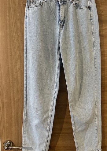 Kadın Bej Loose Fit Denim Pantolon - Görsel 2