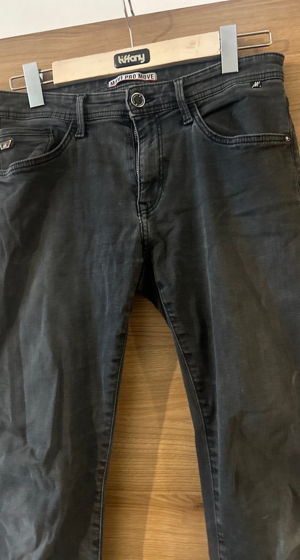 Gri Erkek Kot Pantolon - Görsel 2