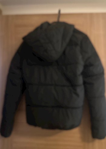 Siyah Fermuarlı Kadın Kışlık Ceket - Görsel 4