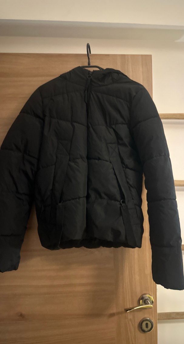 Siyah Fermuarlı Kadın Kışlık Ceket - Görsel 2