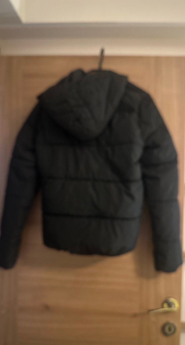 Siyah Fermuarlı Kadın Kışlık Ceket - Görsel 3