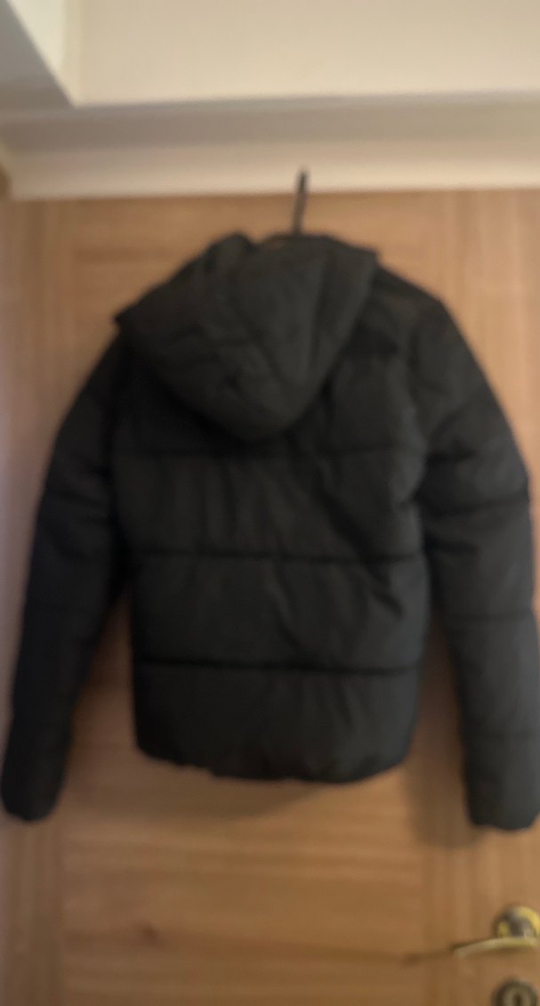 Siyah Fermuarlı Kadın Kışlık Ceket - Görsel 4