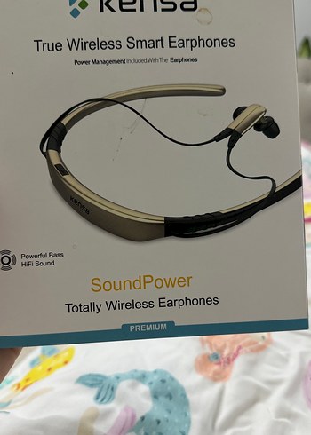 Kensa Kablosuz Akıllı Kulaklık Bej-Gri - Görsel 3