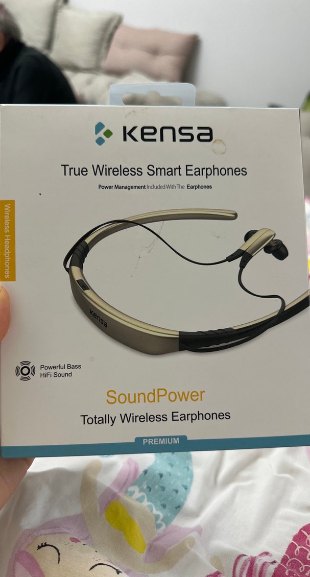 Kensa Kablosuz Akıllı Kulaklık Bej-Gri - Görsel 2