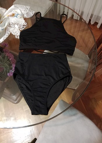 Siyah Strappy Mini Kadın Mayo - Görsel 5