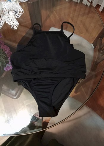 Siyah Strappy Mini Kadın Mayo - Görsel 2