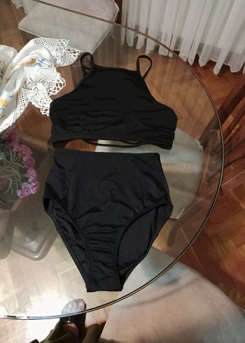 Siyah Strappy Mini Kadın Mayo - Görsel 3