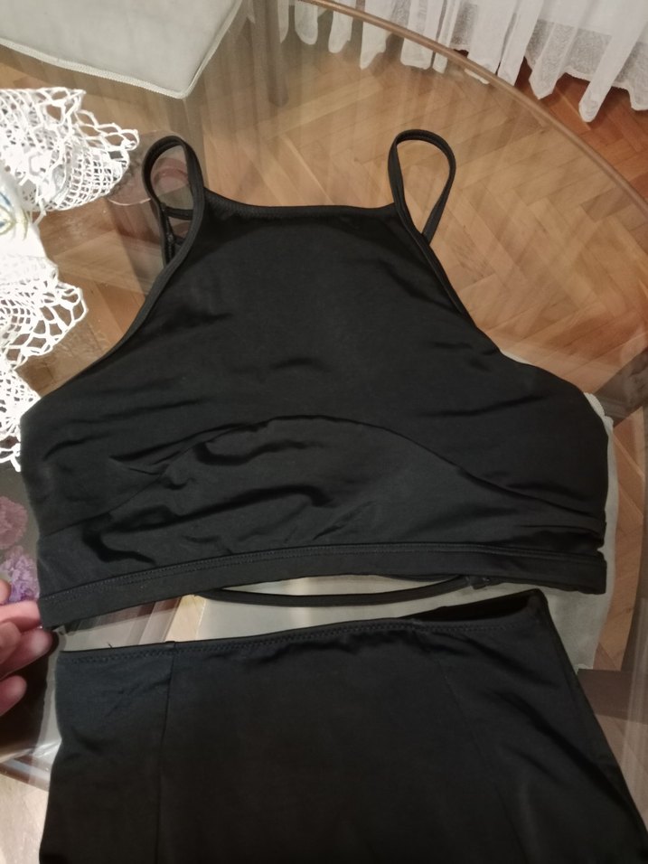 Siyah Strappy Mini Kadın Mayo - Görsel 4