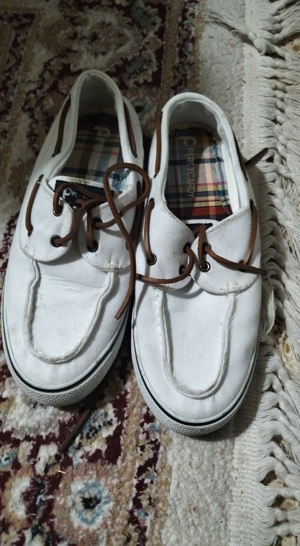 Beyaz Erkek Günlük Ayakkabı Bağcıkları - Görsel 2