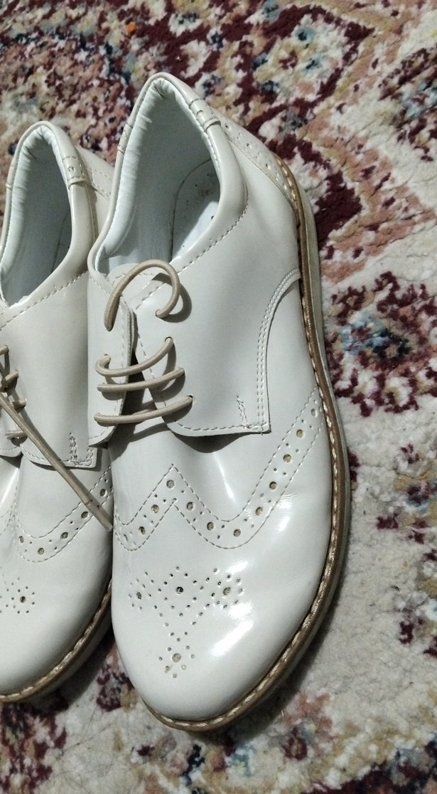 Beyaz Bağcıklı Erkek Özel Gün Ayakkabısı - Görsel 2