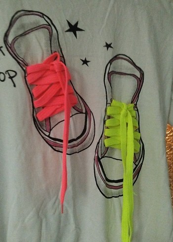 Renkli Baskılı  Mini Tişört - Görsel 4