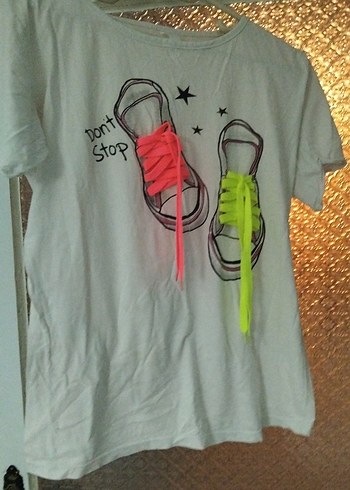 Renkli Baskılı  Mini Tişört - Görsel 3