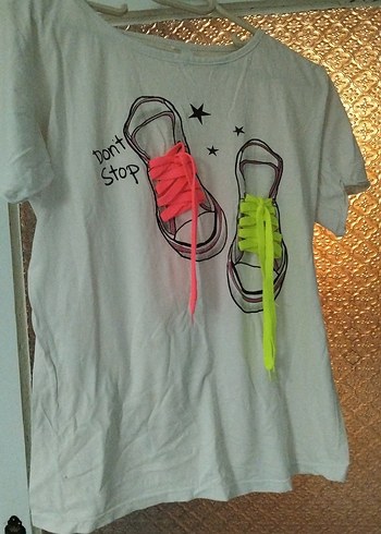 Renkli Baskılı  Mini Tişört - Görsel 2