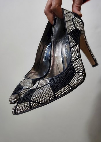 Abiye şık topuklu ayakkabı - Görsel 2