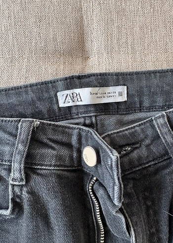 Gri Midi Denim Kadın Jean Pantolon - Görsel 2