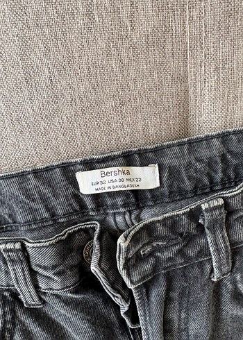 Gri Loose Fit Midi Kadın Kot Pantolon - Görsel 2